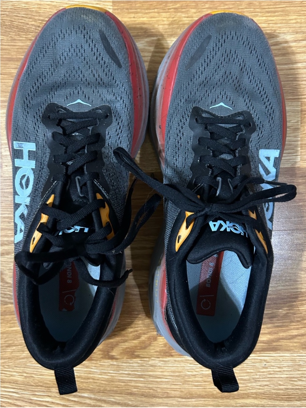 Hoka Men's Bondi 8 Athletic Running Shoes Size 9.5D